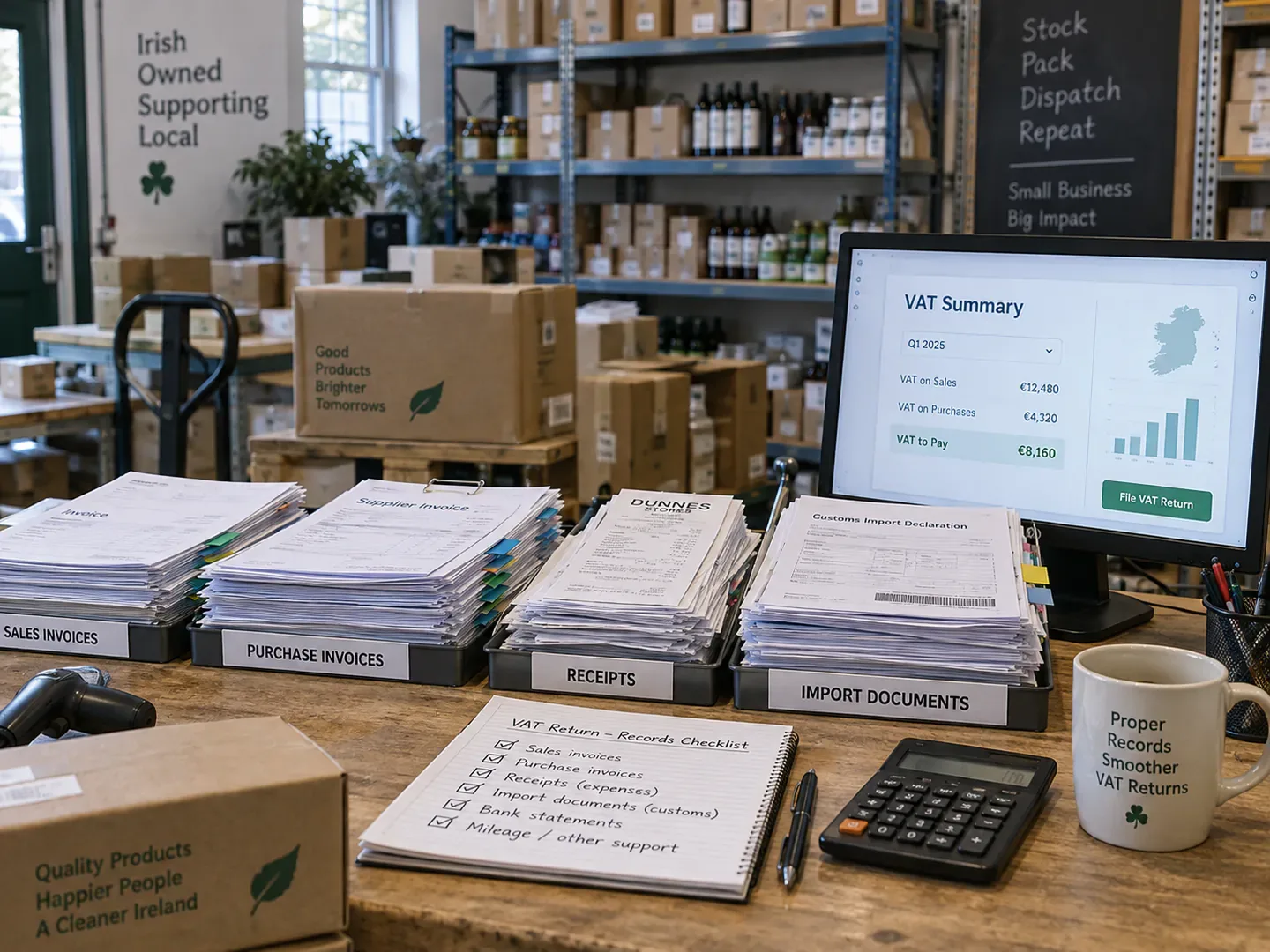 Accounting records arranged for this guide
